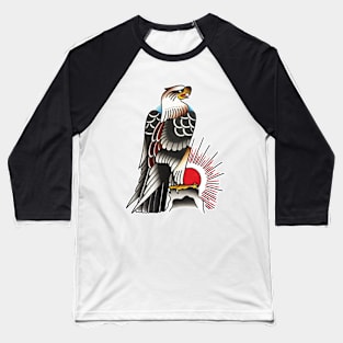 Sunrise Eagle Tattoo Design Baseball T-Shirt